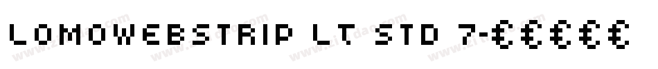 LomoWebStrip LT Std 7字体转换